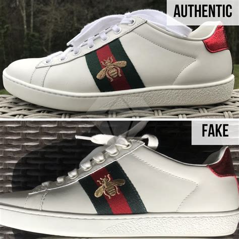 gucci bee sneakers real vs fake|gucci ace bee platform sneakers.